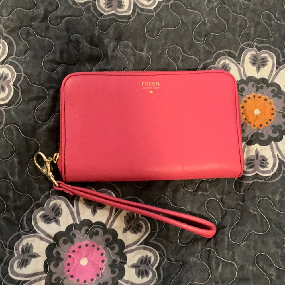 Pink Fossil Wallet
